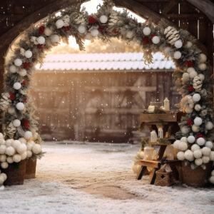 Christmas arch cotton lane